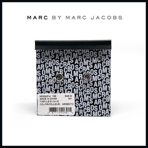 Marc by Marc Jacobs Salty Pretzel Earrings— Silver-Plated Brass & Cubic Zirconia - Picture 4 of 4